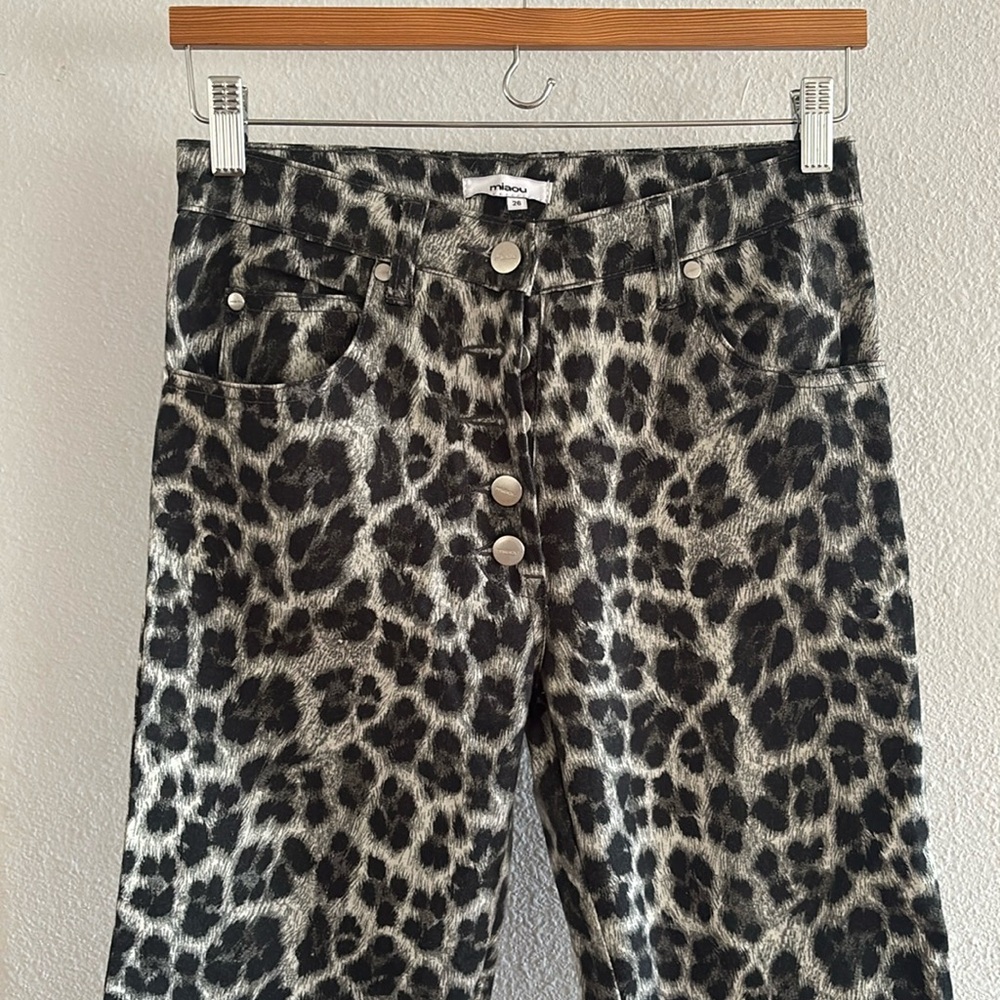 Miaou leopard print pants size 26